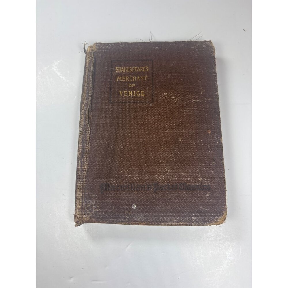 Shakespeares Merchant Of Venice Hardcover Book 1920 Macmillan Pocket Classics Ed
